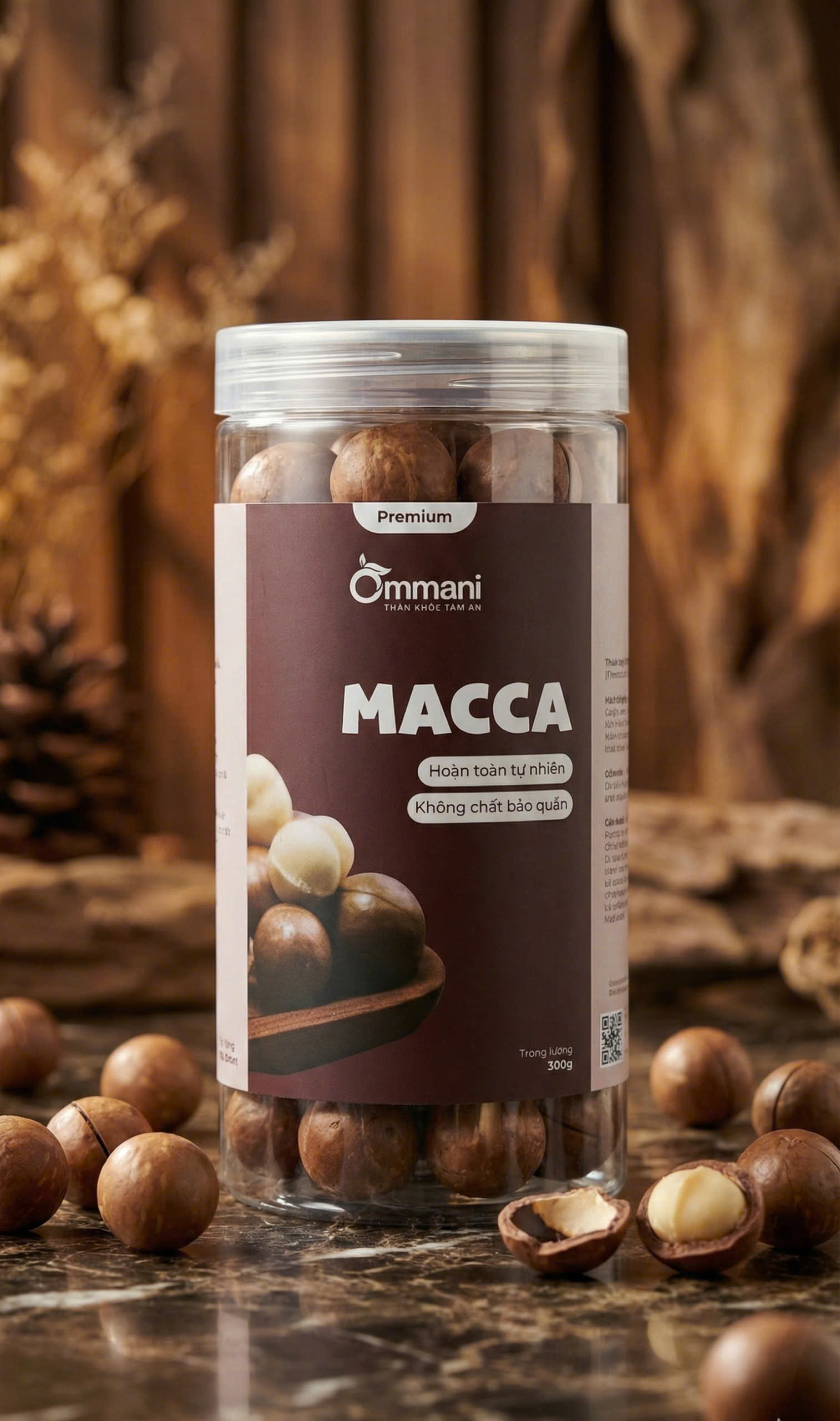 Hạt Mắc ca nguyên vỏ 500g