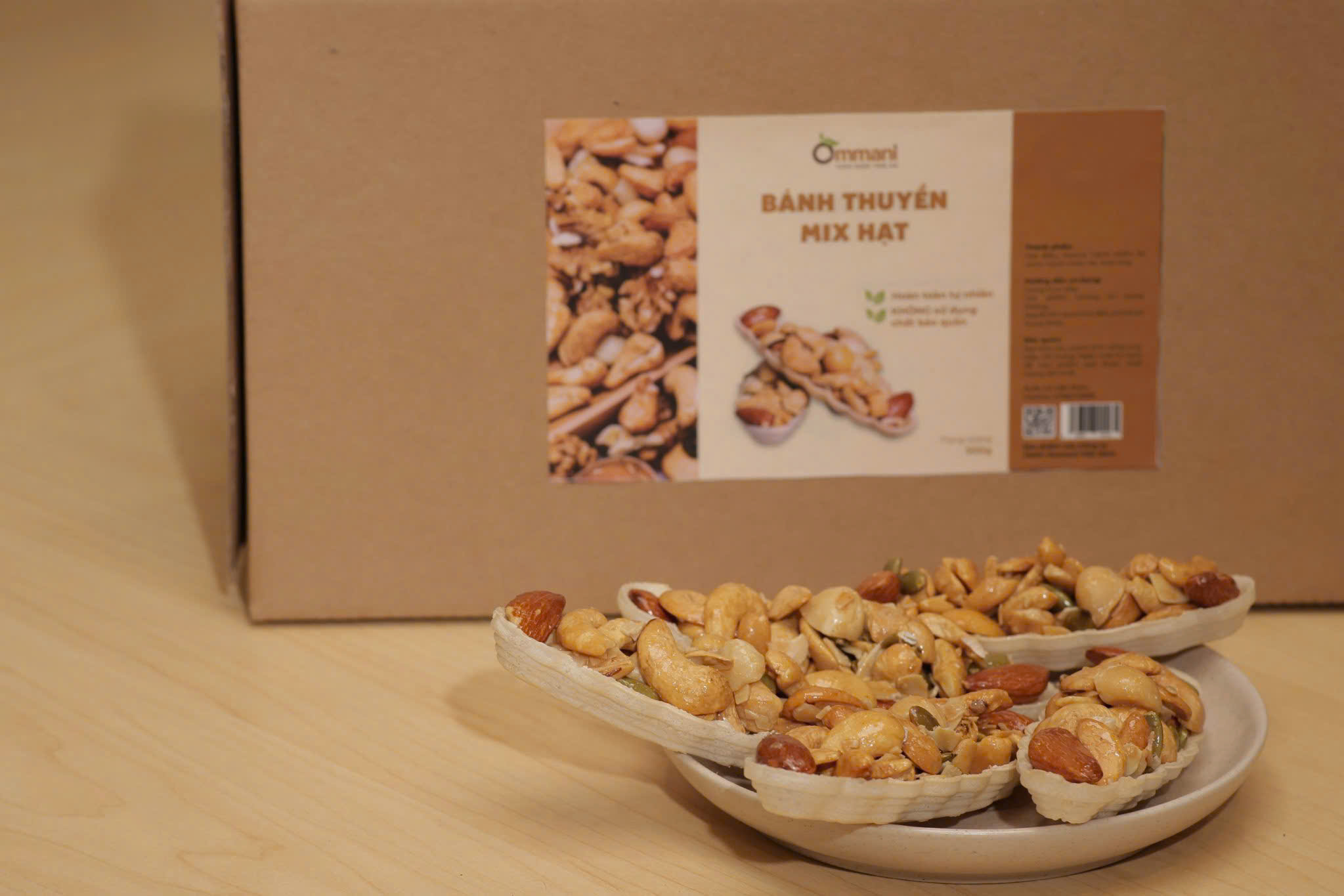 Bánh thuyền mix hạt 500 gam